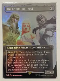 The Capitoline Triad Borderless Foil - Mythic - Assassin's Creed MTG - Image 1