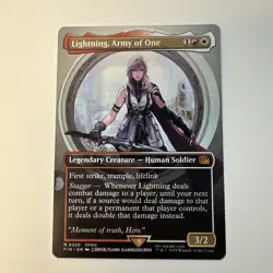 Lightning, Army of One (0320) (Borderless) Final Fantasy Regular - Image 1