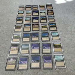 Lot of (35) 1995 Rare Plains Land MTG Cards Magic The Gathering - Image 1