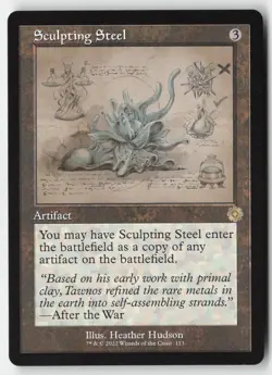 MTG - Sculpting Steel (Schematic) R The Brothers' War: Retro Frame Artifacts 113 - Image 1