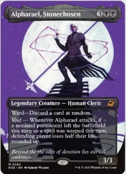 Alpharael, Stonechosen (Foil, Borderless, #292, NM) Edge of Eternities (EOE) - Image 1