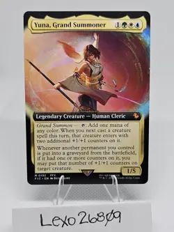 Yuna, Grand Summoner (Extended Art) / Final Fantasy MTG/ NON-FOIL - Image 1