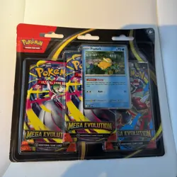 Pokemon TCG Mega Evolution 3 Pack Blister w/ Psyduck Promo NEW & SEALED - Image 1