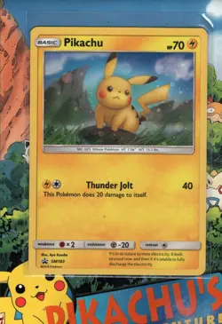 Pokemon TCG Pikachu - SM183 Holo SM Promo Cosmos Holo NM - Image 1