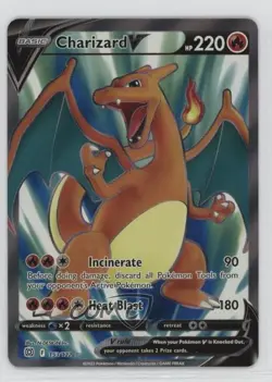 Full Art - Charizard V Pokemon Sword & Shield Brilliant Stars #153 - Image 1