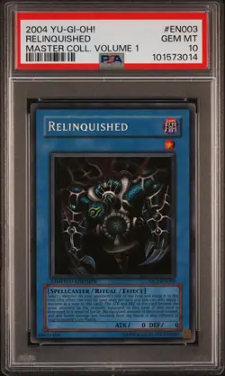 PSA 10 Relinquished MC1-EN003 Secret Rare Promo *3014 YUGIOH - Image 1