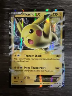 Pokemon Pikachu 2016 TCG EX XY174 Black Star Promo Holo Card NM Condition - Image 1