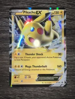 Pokemon Pikachu 2016 TCG EX XY174 Black Star Promo Holo Card NM Condition - Image 2