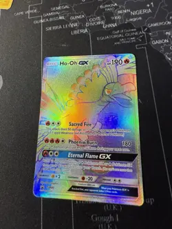 Pokemon TCG Ho-Oh GX Rainbow Holo Rare Sun & Moon SM80 Promo Card - Image 1