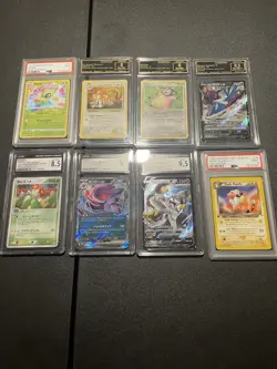 Pokemon Graded Card Lot Of 8 PSA, CGC, And More All Pictured - Image 1