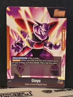 Ginyu Leader Alt Art Secret Rare FB01-104 Dragon Ball Fusion World Card English - Image 2