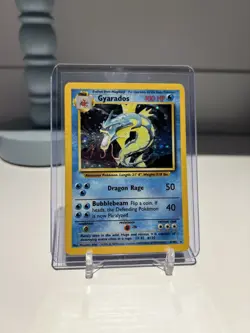 Gyarados 006/102 Base Set Holo Pokemon Card MP - Image 1