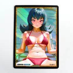 SABRINA Waifu Anime Card LIMITED 1/1 Custom TCG Holo Goddess Story ACG T11723 - Image 1