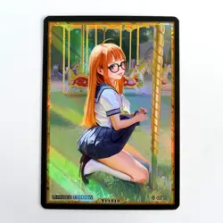 SAKURA FUTABA SAKURA Waifu Anime Card LIMITED 1/1 Custom TCG Holo T11818 - Image 1