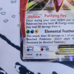 Ho-Oh ex 92/122 Breakpoint Pokemon Card TCG Ultra Rare Holo NM-M - Image 3