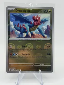 Druddigon Poke Ball #71 Holo Pokemon Sv11W: White Flare Card - Image 1