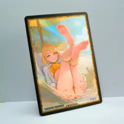 Waifu Anime Card LIMITED 1/1 Custom TCG Holo Goddess Story ACG T11733 - Image 2