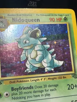 1st edition Nidoqueen 7/64 Jungle Holo Rare Card LP Pokemon TCG - Image 2