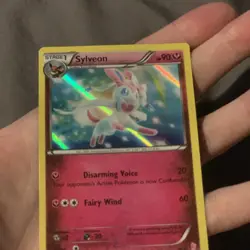Pokemon TCG Sylveon 30/30 XY Trainer Kit 2014 Holo Rare Card Mint Condition - Image 3