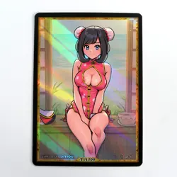 SELENE Waifu Anime Card LIMITED 1/1 Custom TCG Holo Goddess Story ACG T11700 - Image 1