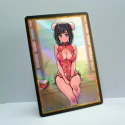 SELENE Waifu Anime Card LIMITED 1/1 Custom TCG Holo Goddess Story ACG T11700 - Image 2