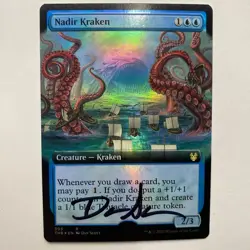 WIZARDS OF THE COAST MTG Dan Scott Signed Proof Card Nadir Kraken - Image 1