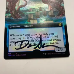 WIZARDS OF THE COAST MTG Dan Scott Signed Proof Card Nadir Kraken - Image 2