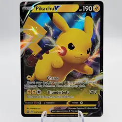 Pokemon Pikachu V SWSH061 NM Black Star Promo Holo Foil TCG Card SWSH 61 - Image 1