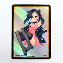 MARNIE Waifu Anime Card LIMITED 1/1 Custom TCG Holo Goddess Story ACG T11791 - Image 1