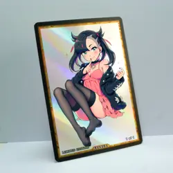 MARNIE Waifu Anime Card LIMITED 1/1 Custom TCG Holo Goddess Story ACG T11791 - Image 2