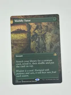 Worldly Tutor (Borderless) Dominaria Remastered Foil 442 - Image 1