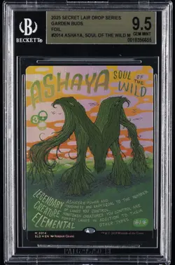 2025 MTG SECRET LAIR DROP SER GARDEN BUDS FOIL M ASHAYA SOUL OF THE WILD BGS 9.5 - Image 1