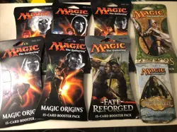 Lot Of 8 Origins Theros Fate Scars Of Mirrodin MTG, Magic The Gathering Sealed - Image 1