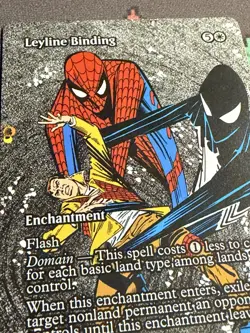 Leyline Binding Borderless Mythic MTG Spider-Man Magic The Gathering 0002 - Image 1