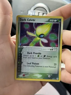 Pokemon TCG Dark Celebi Holo Rare Card 4/101 EX Hidden Legends 2004 - Image 1