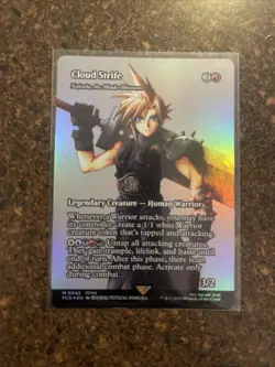 Cloud Strife - Showcase Final Fantasy Through the Ages Foil Magic The Gathering - Image 1