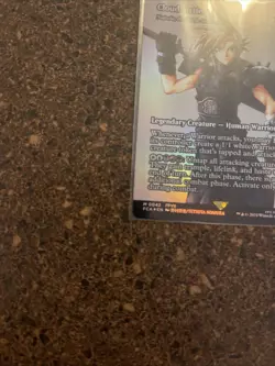 Cloud Strife - Showcase Final Fantasy Through the Ages Foil Magic The Gathering - Image 2