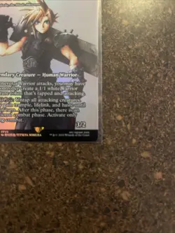 Cloud Strife - Showcase Final Fantasy Through the Ages Foil Magic The Gathering - Image 3