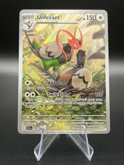 Pokemon TCG - Unfezant - 150/086 - Illustration Rare - SV: Black Bolt - Image 1