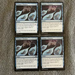 X4 PLAYSET Consign to Memory 54 U Modern Horizons 3 MH3 | NM/MT | Magic MTG TCG - Image 1