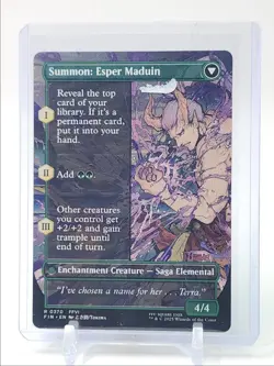 ESPER ORIGINS 2025 MAGIC MTG FINAL FANTASY BORDERLESS RARE HOLO Q1300 - Image 1