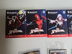 Magic The Gathering NYCC Spider Man Welcome Decks FULL SET (5) And Promos (3) - Image 2