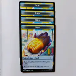 MTG Spider-Man TOKEN Robot #0006 Food #0005 PLAYSET X4 - Image 1