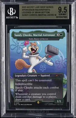 2025 MTG LEGENDS OF BIKINI BOTTOM #1930 SANDY CHEEKS MARTIAL ASTRONAUT BGS 9.5 - Image 1