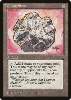 MTG Fellwar Stone - The Dark NM - Image 1