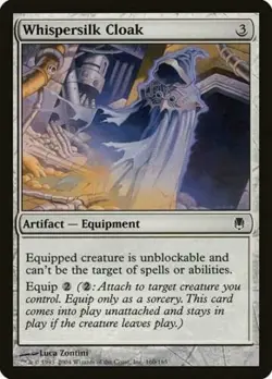 Whispersilk Cloak [Darksteel] MTG LP - Image 1