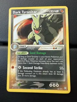 DARK TYRANITAR Non Holo 19/109 EX Team Rocket Returns Pokemon Card 2004 NM - Image 1