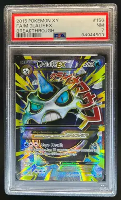 2015 Pokemon XY BREAKthrough Mega Glalie #156/162 PSA 7 - Image 1