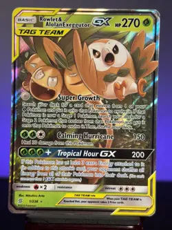Pokemon SM - Unified Minds Rowlet & Alolan Exeggutor Tag Team GX 1/236 - Image 1