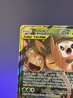 Pokemon SM - Unified Minds Rowlet & Alolan Exeggutor Tag Team GX 1/236 - Image 2